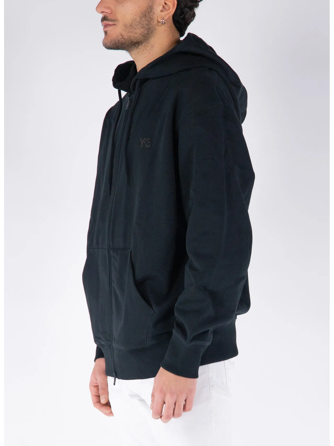     -Y-3    -FELPA HOODIE FT CON ZIP-