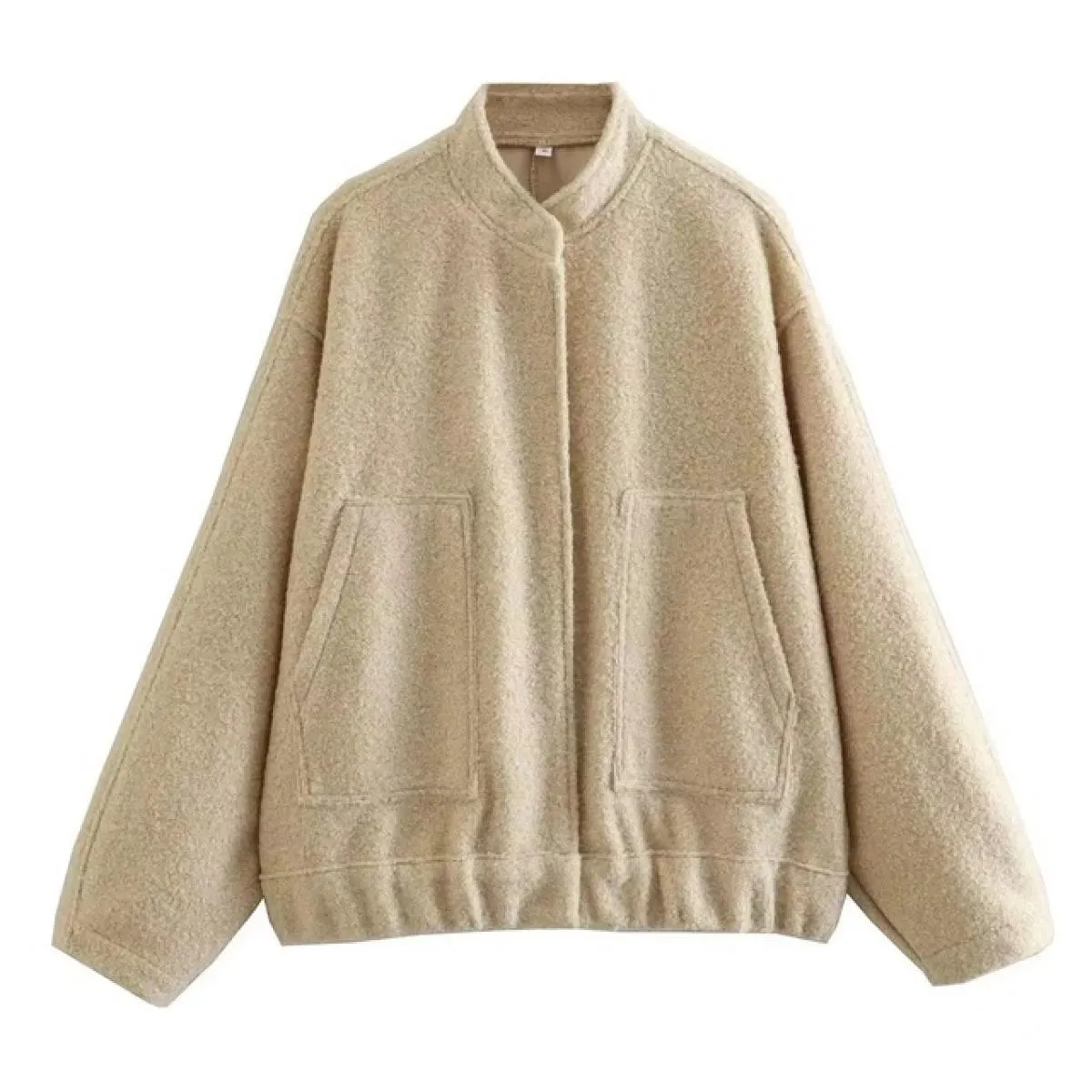 2023 nuove giacche da donna autunno inverno con bottoni bomber cappotto grigio a maniche lunghe Lady vintage caldo con tasche ca