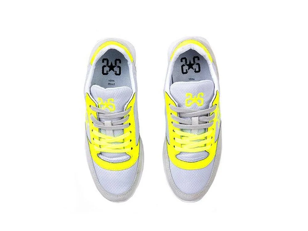 2STARS Sneakers Grigio Ghiaccio Giallo 2SD1960