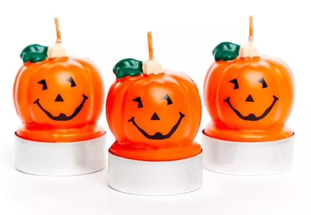 3 candeline zucca Halloween 5cm