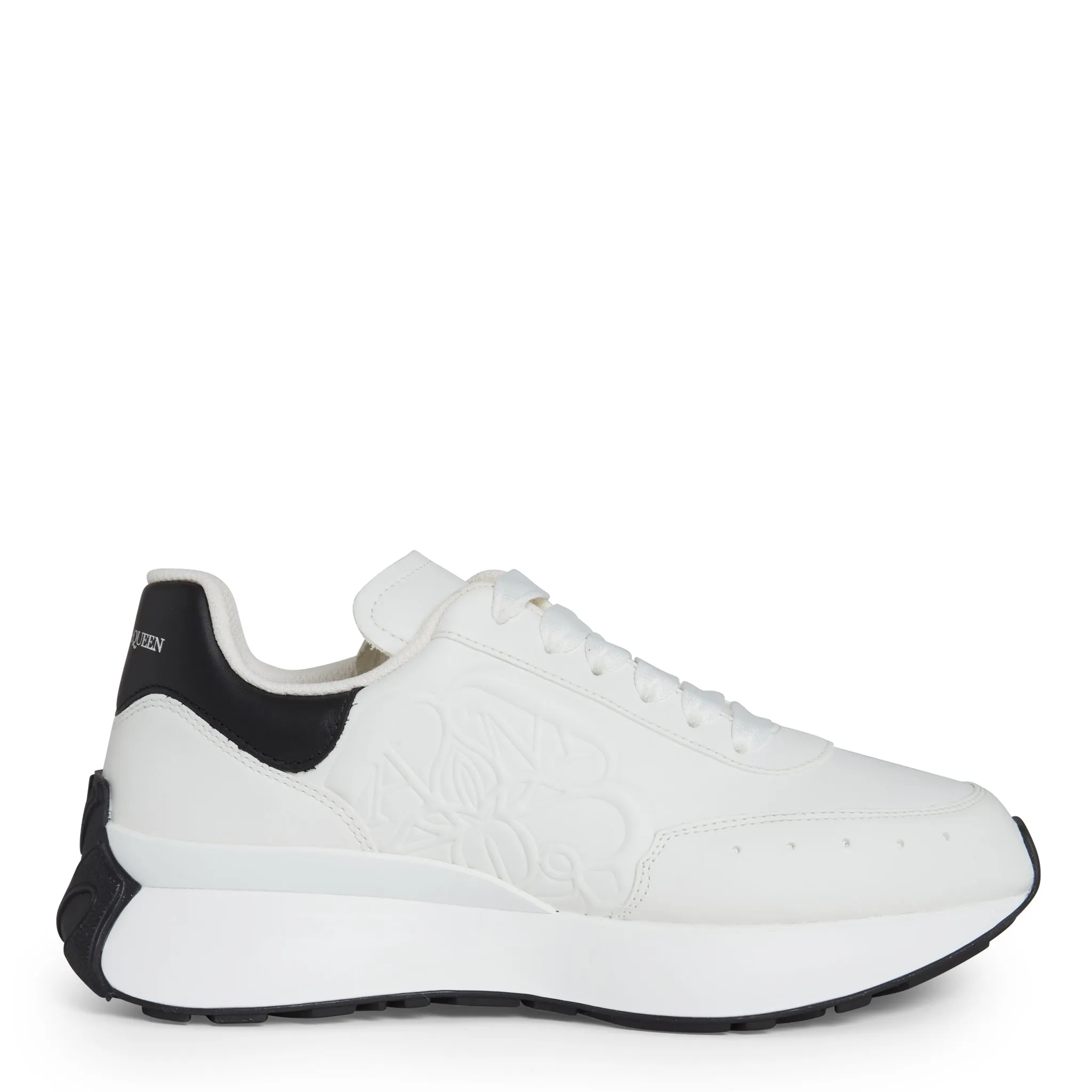 ALEXANDER MCQUEEN  Sneakers ''Sprint Runner'' in pelle bianca