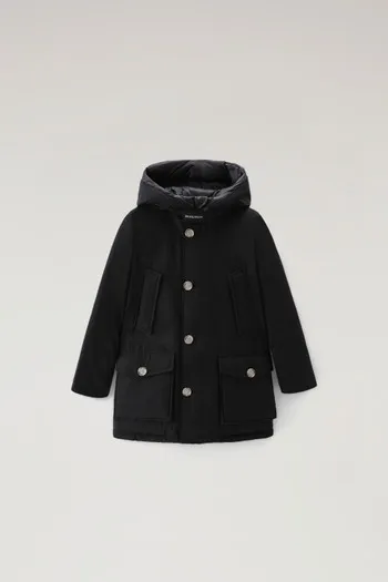 Arctic Parka da bambino in Ramar Cloth                                                                                Black