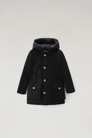 Arctic Parka da bambino in Ramar Cloth                                                                                Black