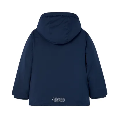 Boboli Parka technical fabric for boys 517283 2440 navy blue