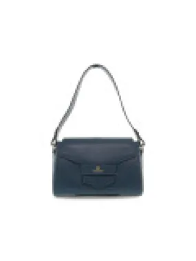 Borsa a tracolla Cuoieria Fiorentina MAIA SMALL FLAP BAG in pelle petrolio