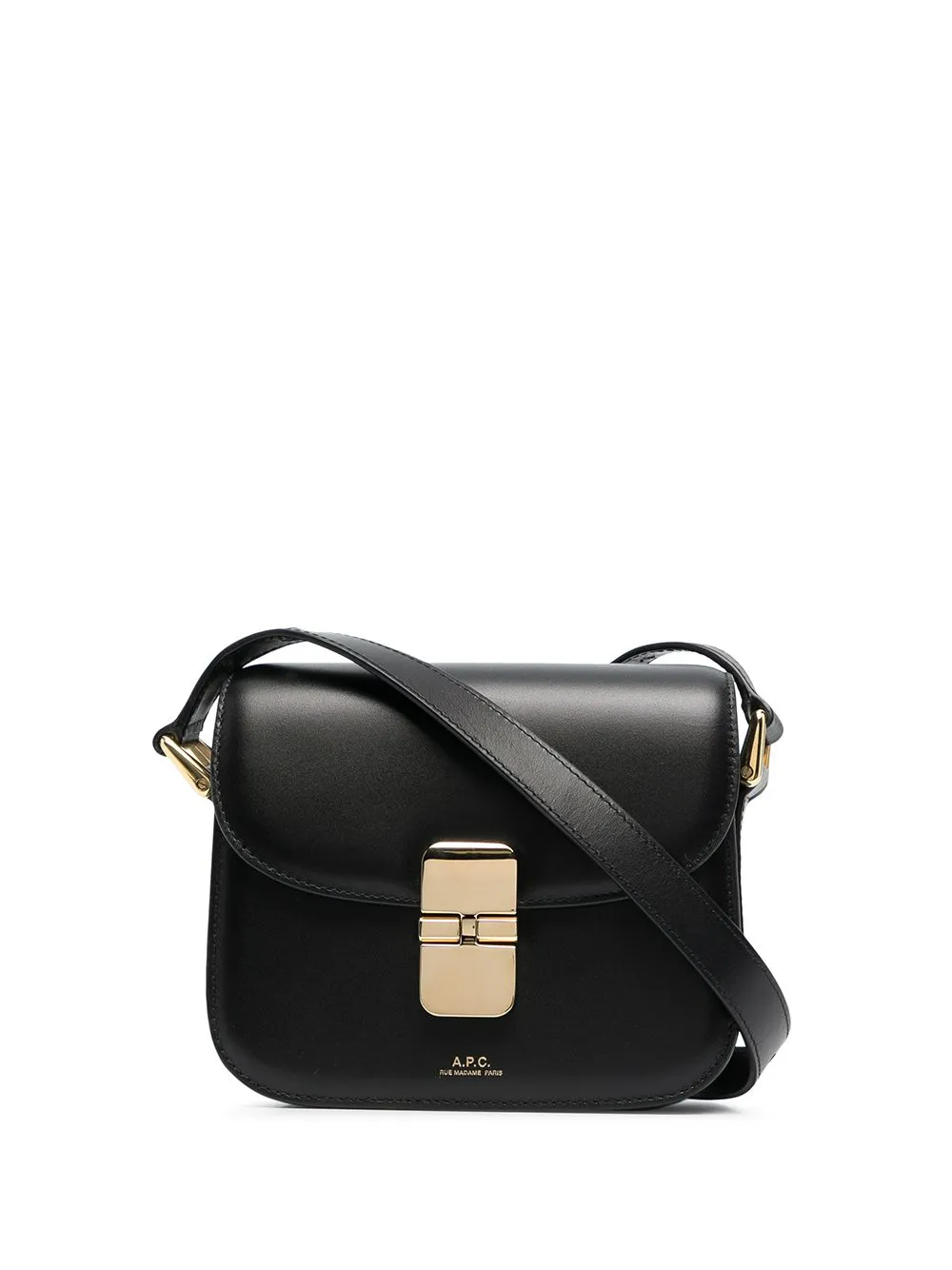 Borsa a tracolla mini Grace APC in nero - donna