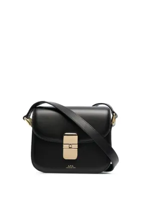 Borsa a tracolla mini Grace APC in nero - donna