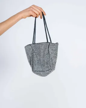 Borsa secchiello con strass