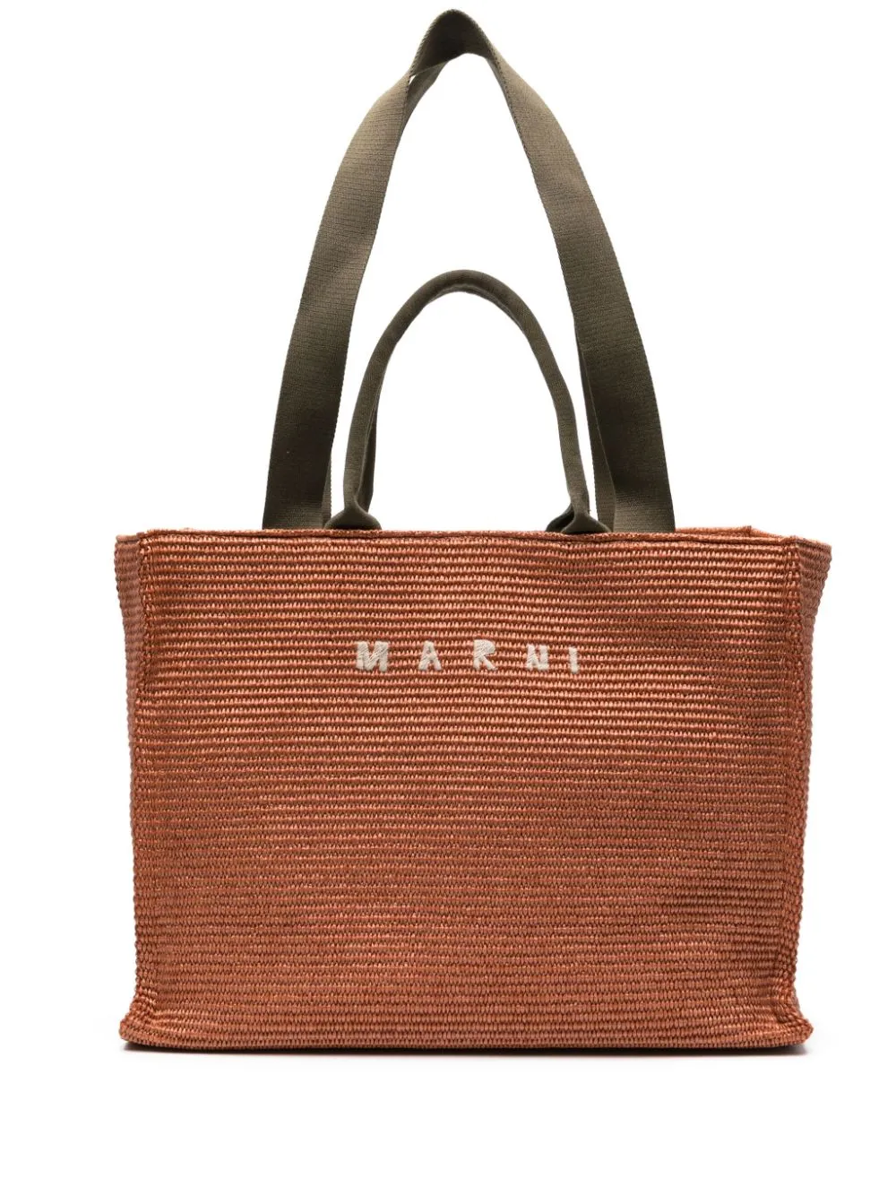 Borsa tote con logo in arancione - donna