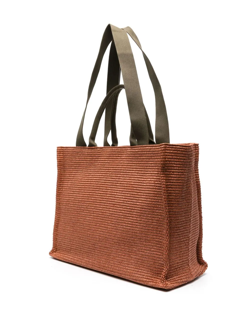 Borsa tote con logo in arancione - donna