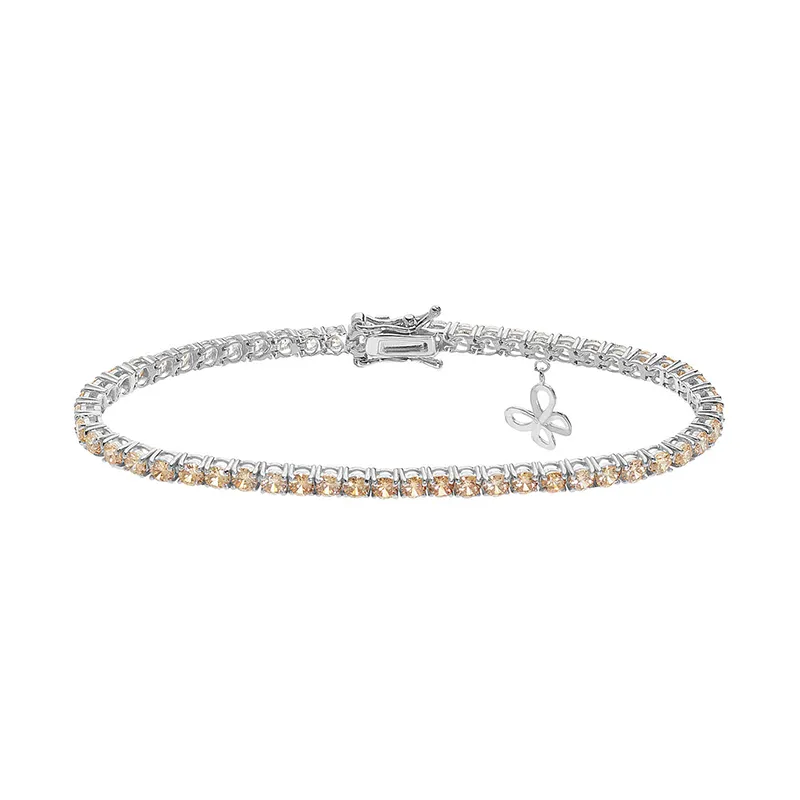 Bracciale Tennis con Cristalli Champagne – Comete