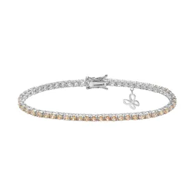 Bracciale Tennis con Cristalli Champagne – Comete