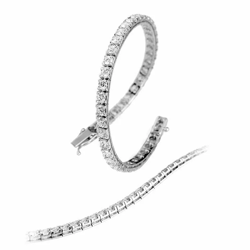 Bracciale tennis in oro bianco e diamanti – Giorgio Visconti