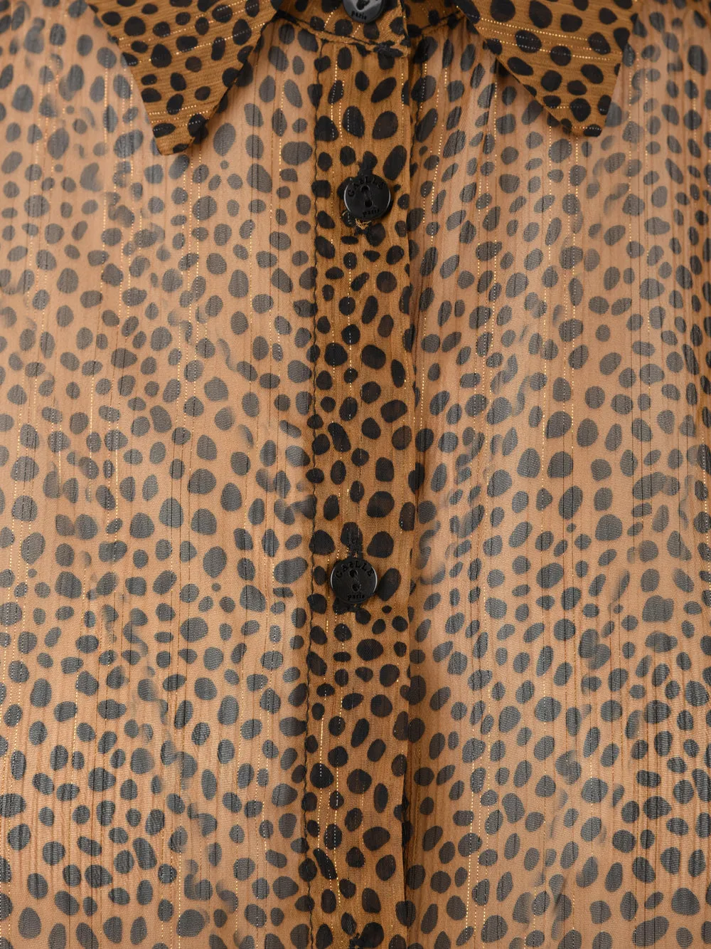 Camicia  Donna manica lunga leopardata