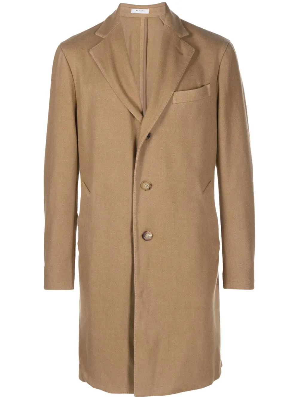 Cappotto monopetto in beige - uomo