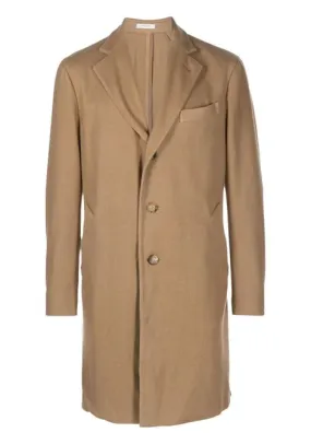 Cappotto monopetto in beige - uomo