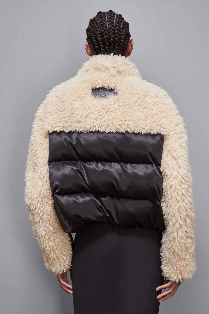 Cappotto Shearling Nero Patrizia Pepe