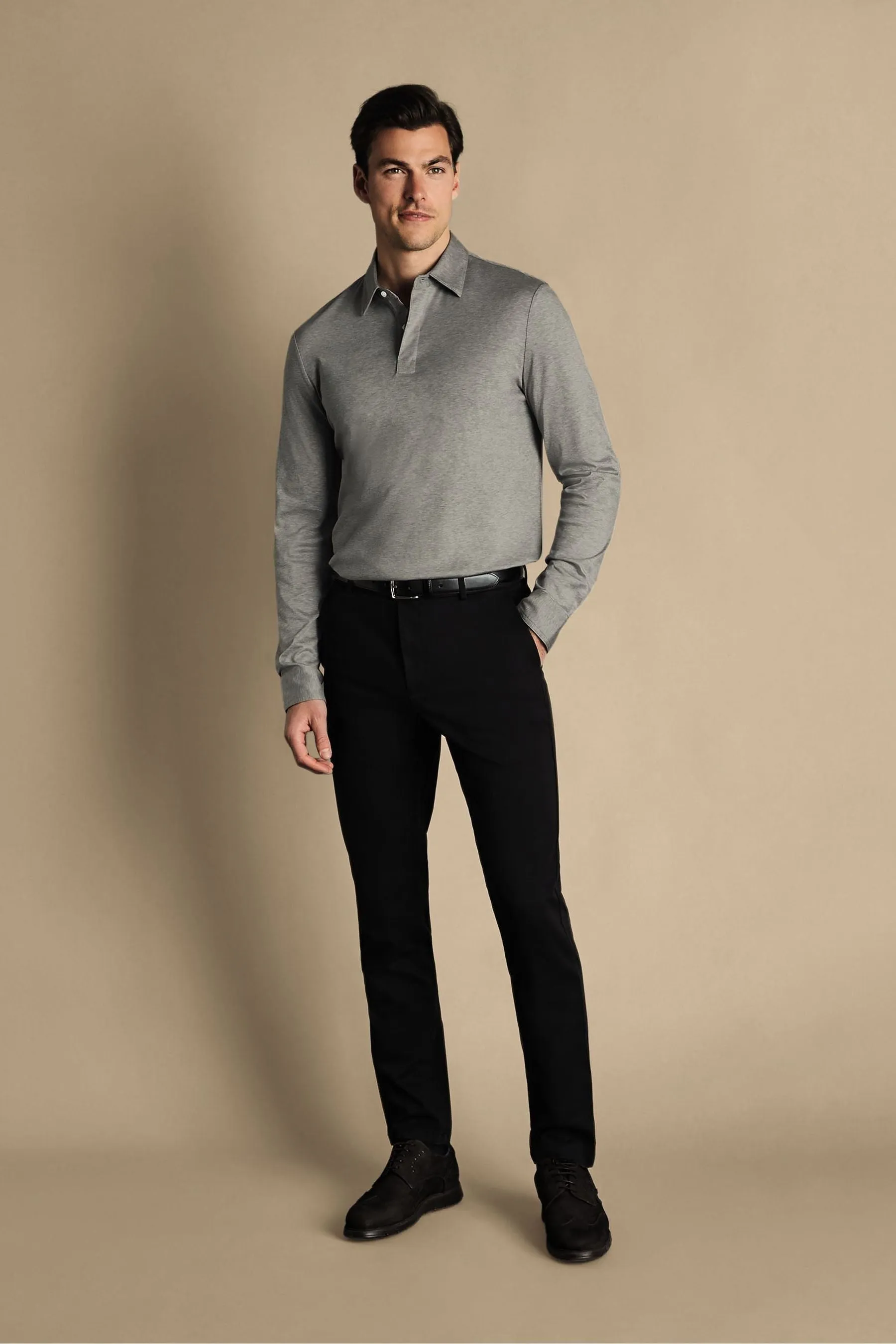 Charles Tyrwhitt Vestibilità attillata / Slim - Ultimate - Pantaloni chino no stiro