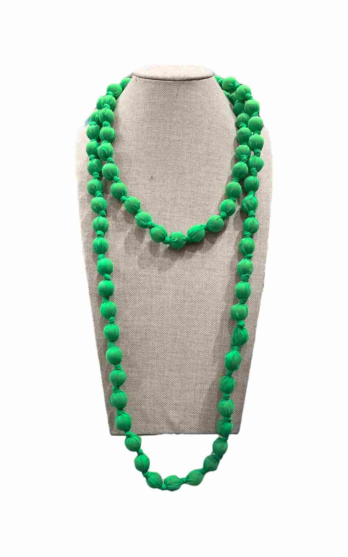 Collana con sfere verde Off-On