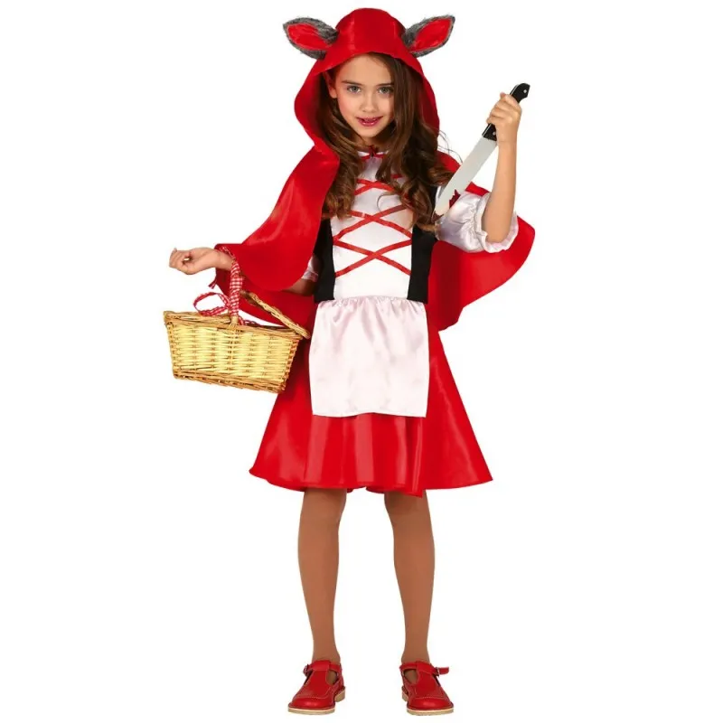 COSTUME CAPUCCETTO ROSSO LUPO5/6 ANNI VESTITO MANTELLO C/CAPPUCC.PER TRAVESTIMENTI DI HALLOWEEN E SCENE HORROR NO ACCESS