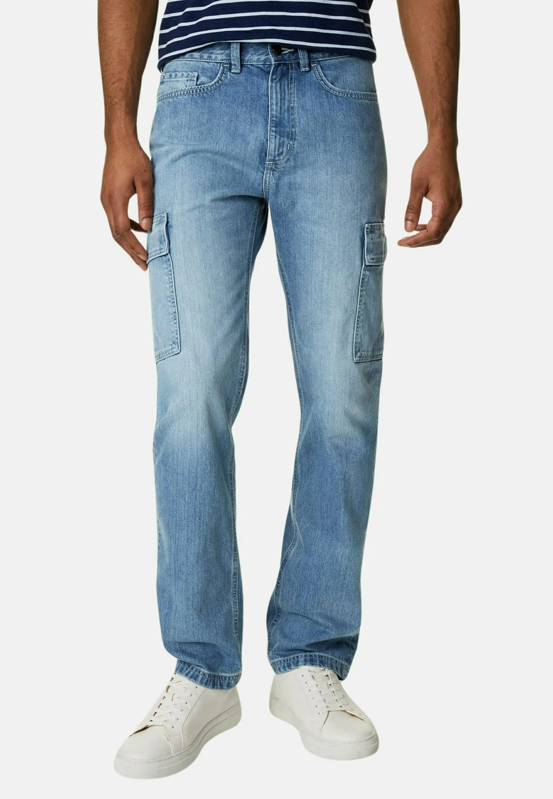 DENIM CARGO - Jeans a sigaretta