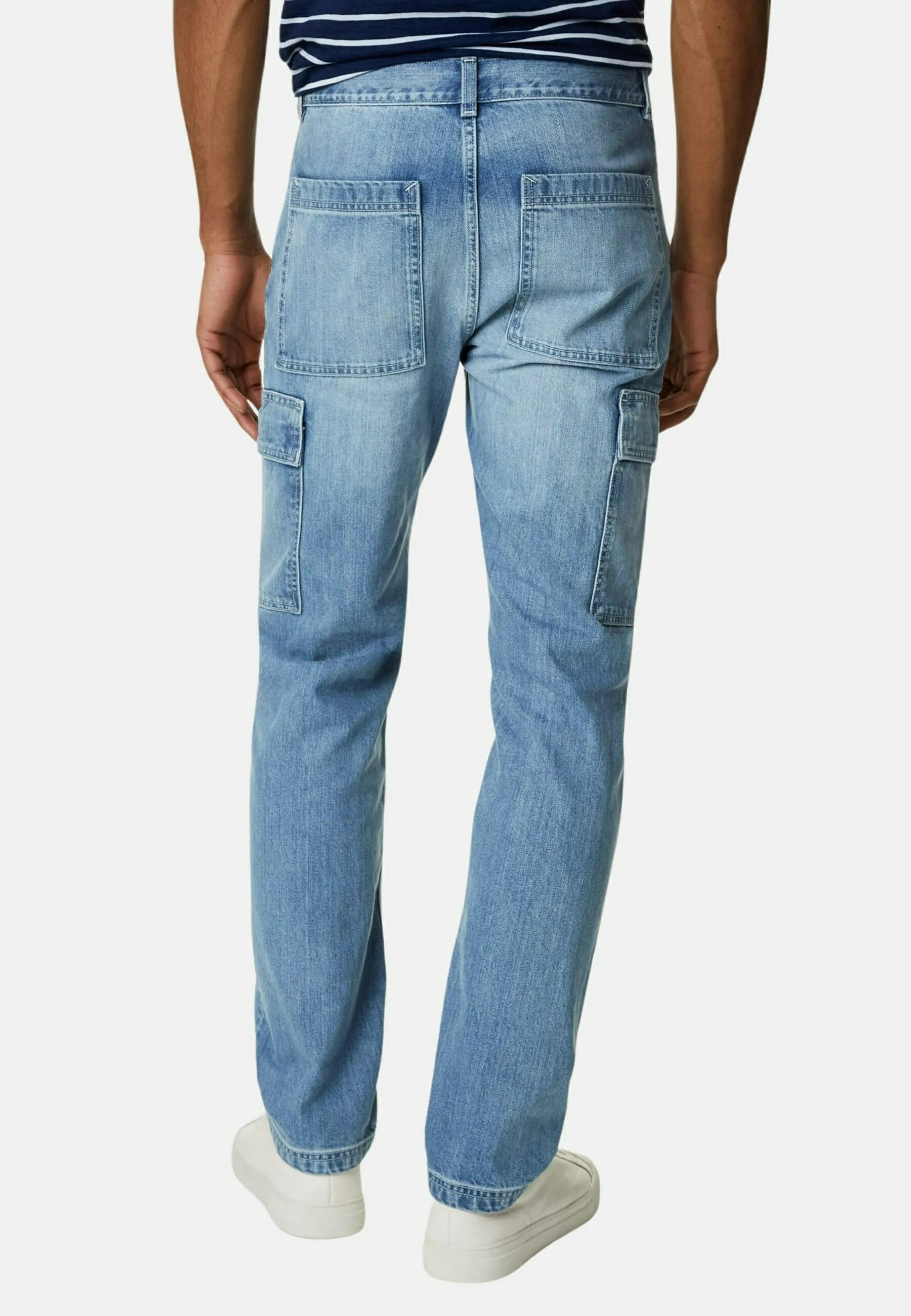 DENIM CARGO - Jeans a sigaretta