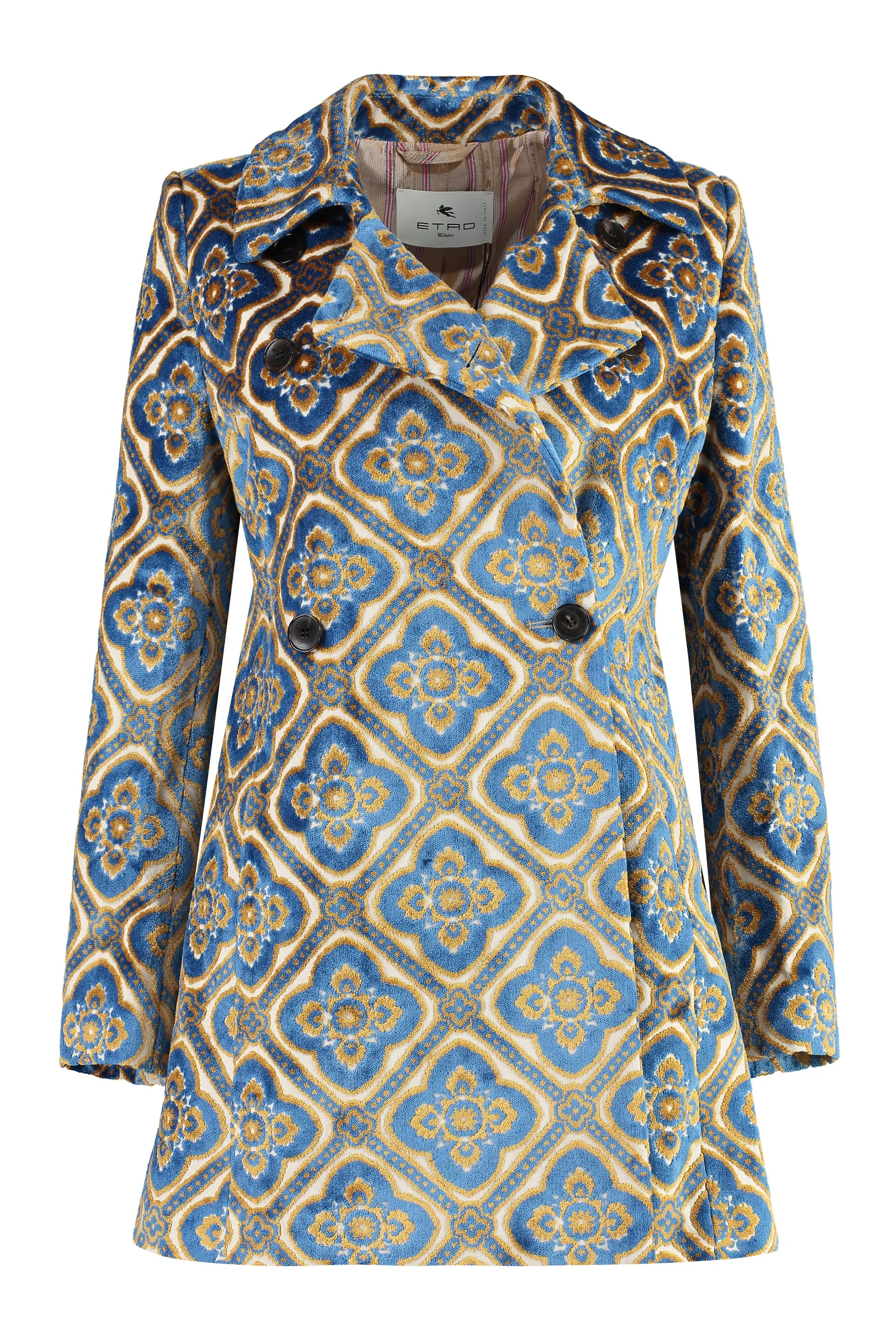 Etro Cappotto in maglia jacquard