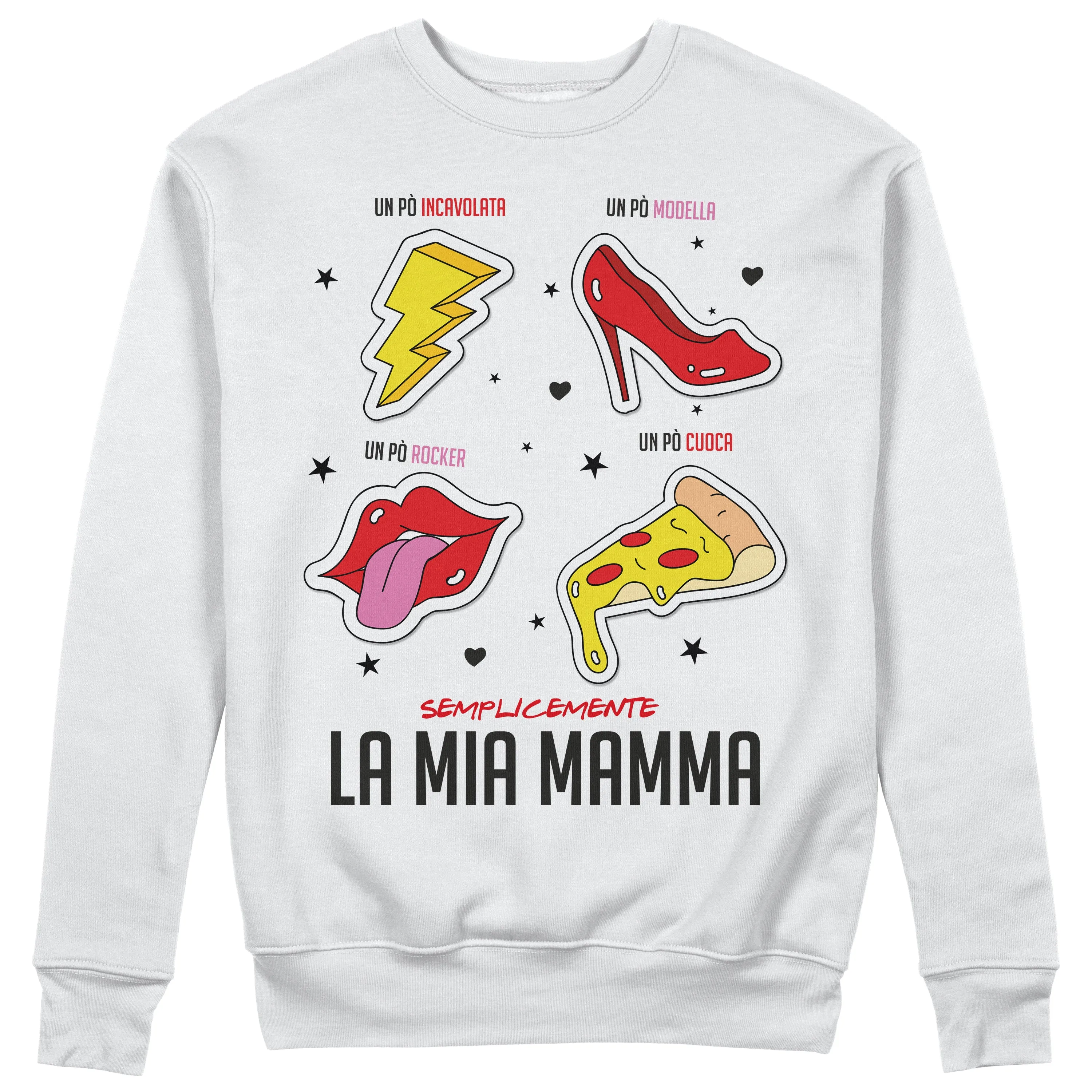 Felpa CUC Girocollo Festa della Mamma - La mia Mamma Rock Unisex #chooseurcolor