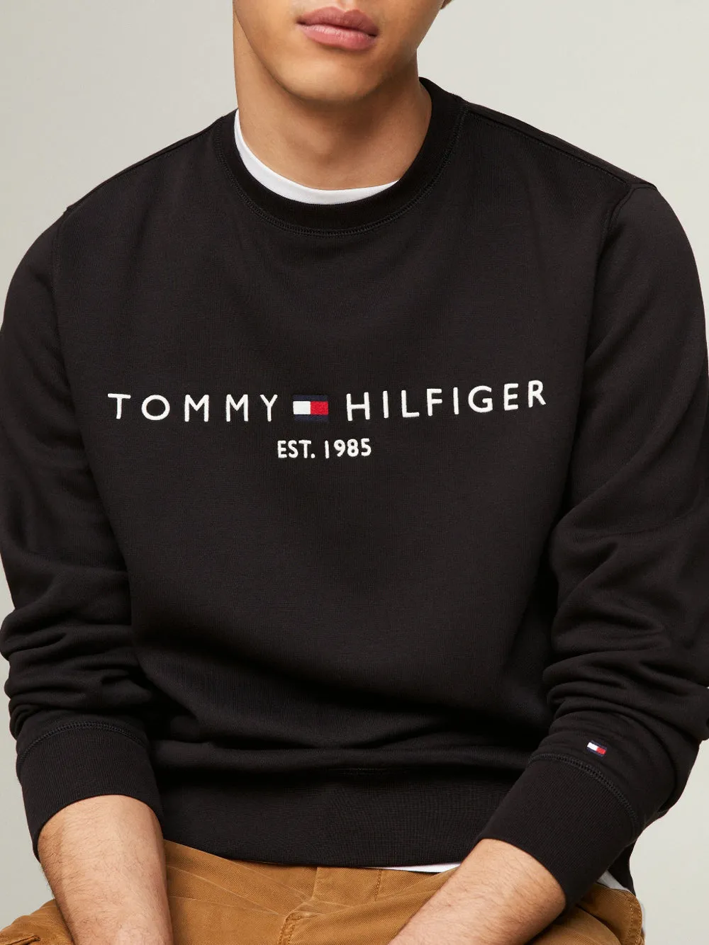 Felpa girocollo Tommy logo