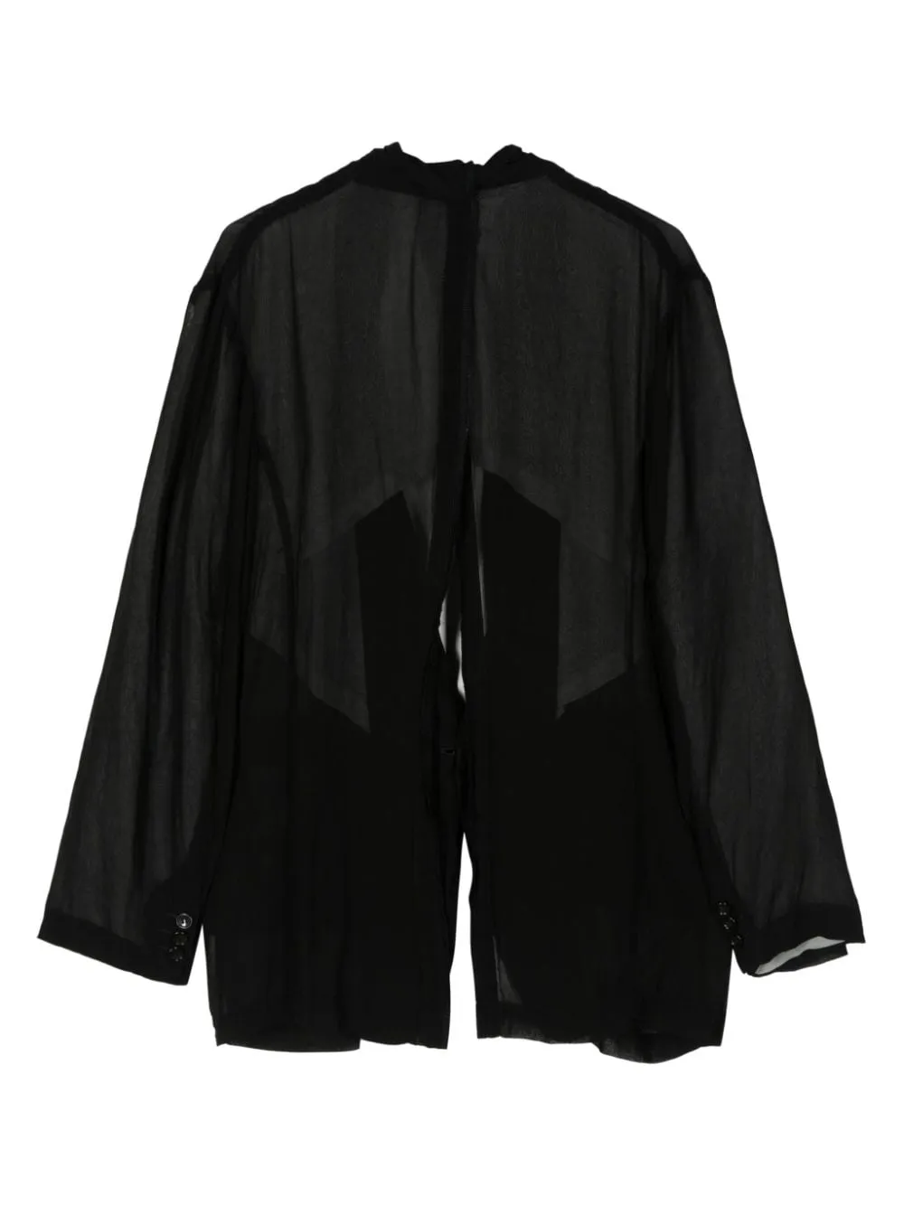 Giacca monopetto con design semi-trasparente in nero comme des garcons  - donna