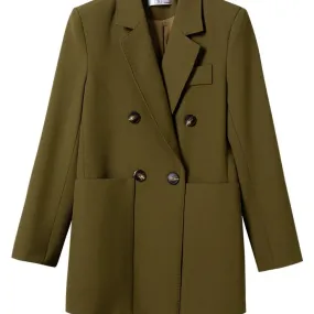 Giacca sportiva da donna monopetto a maniche lunghe, moda donna, autunno inverno, beige, rosa, verde, nero, giacca allentata fem