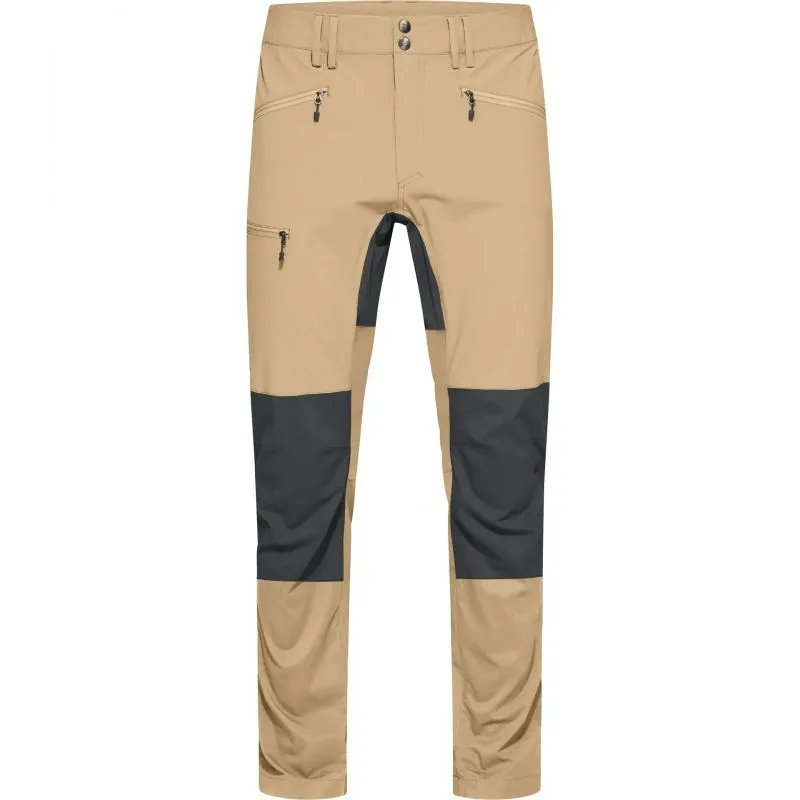 HAGLOFS Lite Slim Pant Uomo (Sabbia/Magnetite) Pantaloni da trekking da uomo