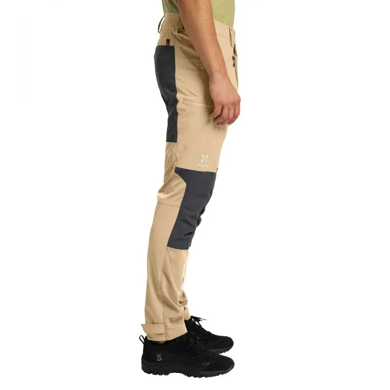 HAGLOFS Lite Slim Pant Uomo (Sabbia/Magnetite) Pantaloni da trekking da uomo