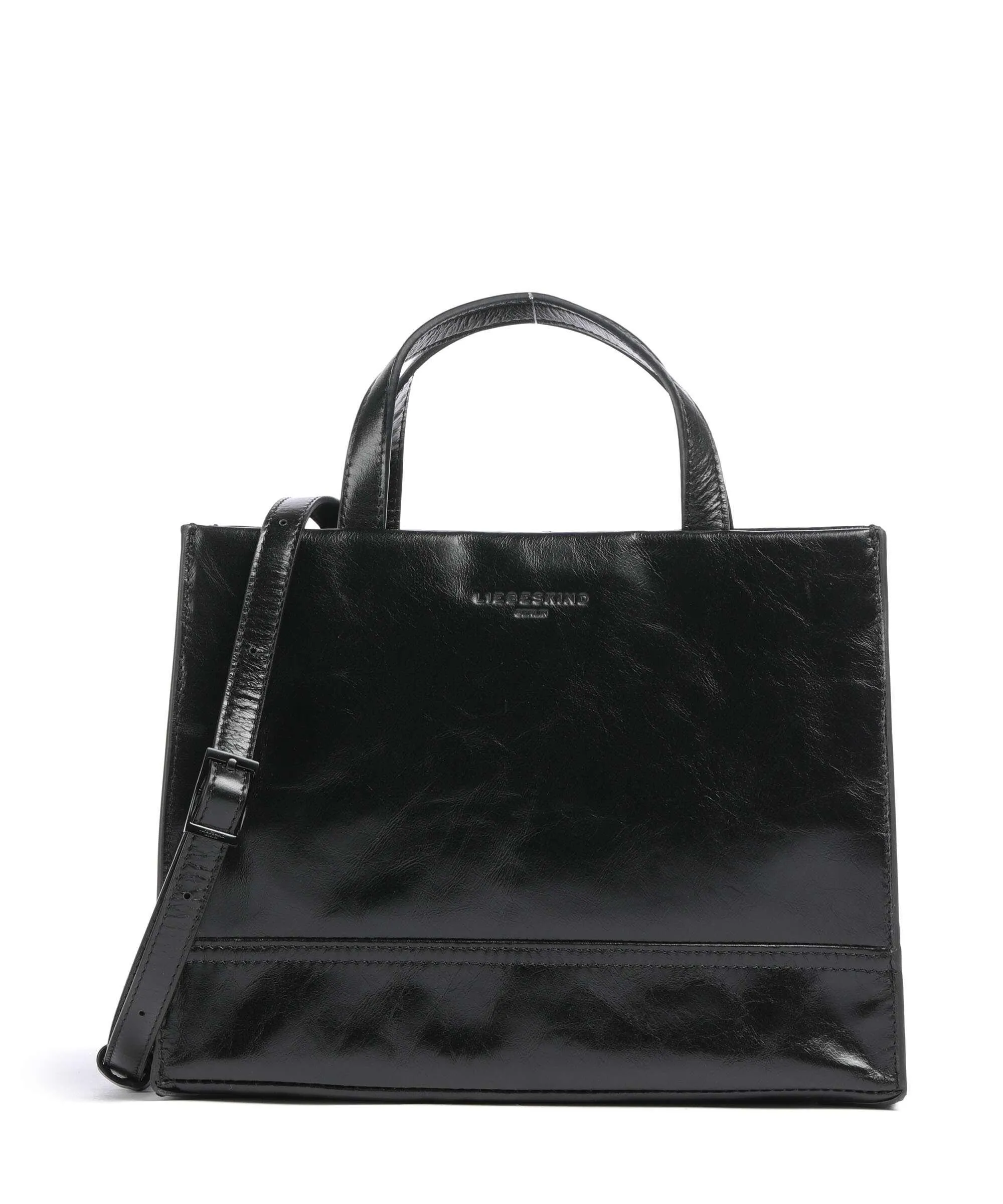  Liebeskind Lou 2 Paper Touch M Borsa a mano pelle nero  