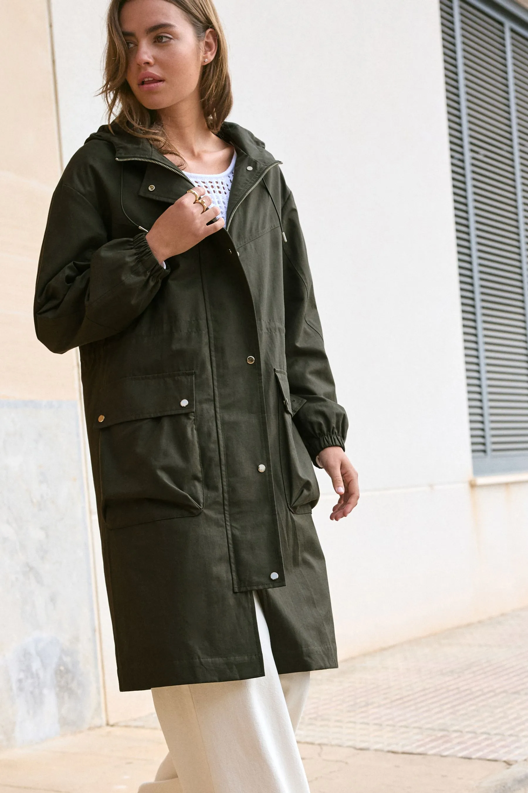 Lightweight Shower Resistant Parka    