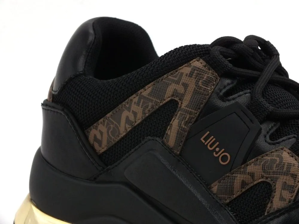 LIU JO Karlie 45 Sneakers Loghi Black BF0083EX054