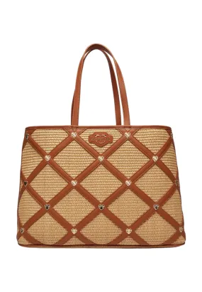 LOVE MOSCHINO Borsa Tote Donna Cuoio Oro JC4307PP0IKO110A