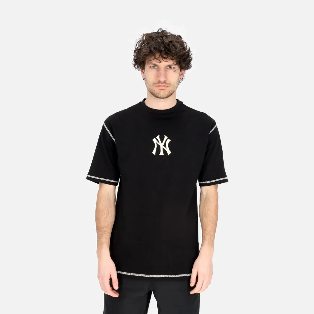 maglietta uomo mlb world series oversize tee neyyan BLACK/OFF WHITE