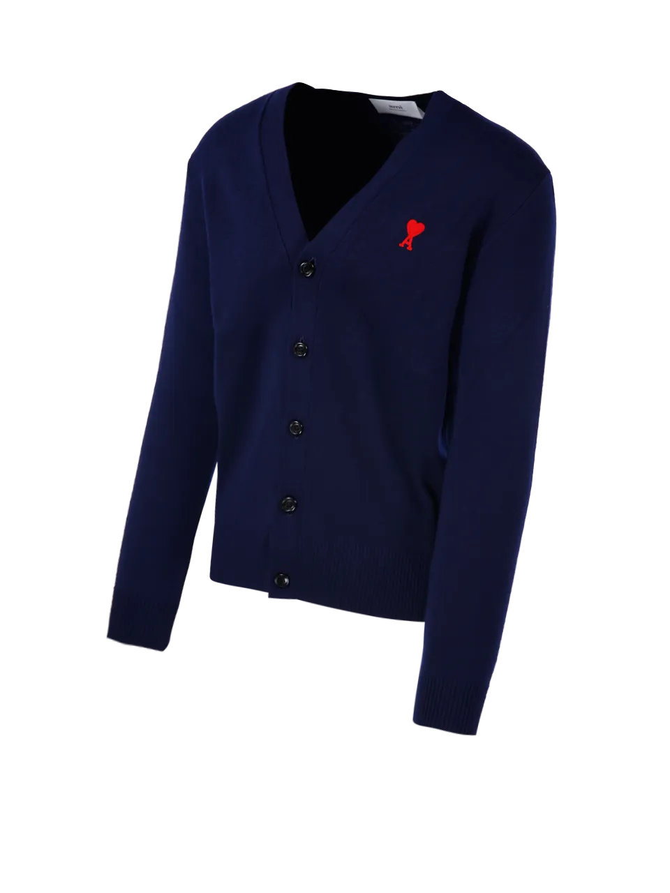 MEN AMI BLUE WOOL ADC CARDIGAN