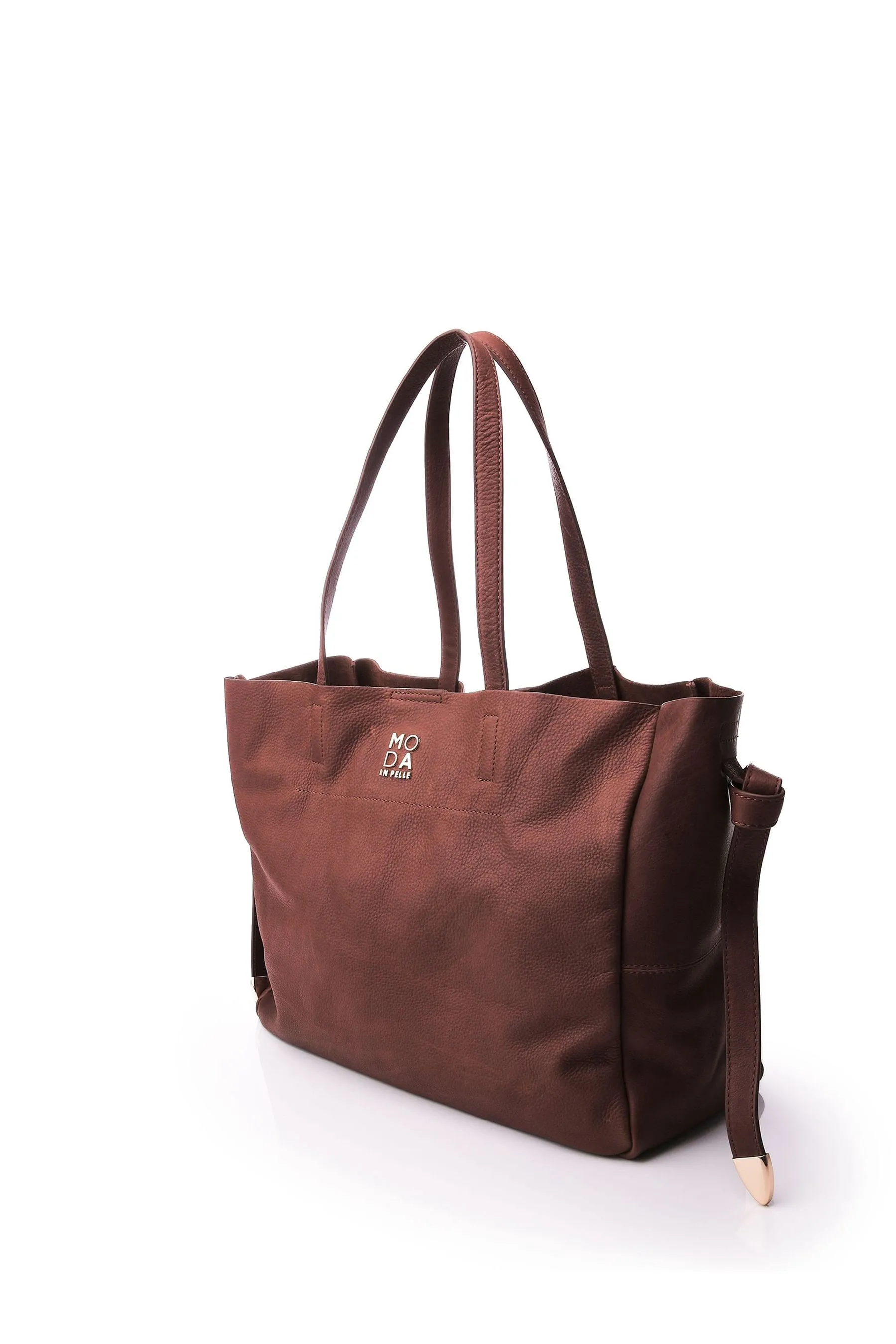 Moda in Pelle Naturale - Borsa tote grande in pelle