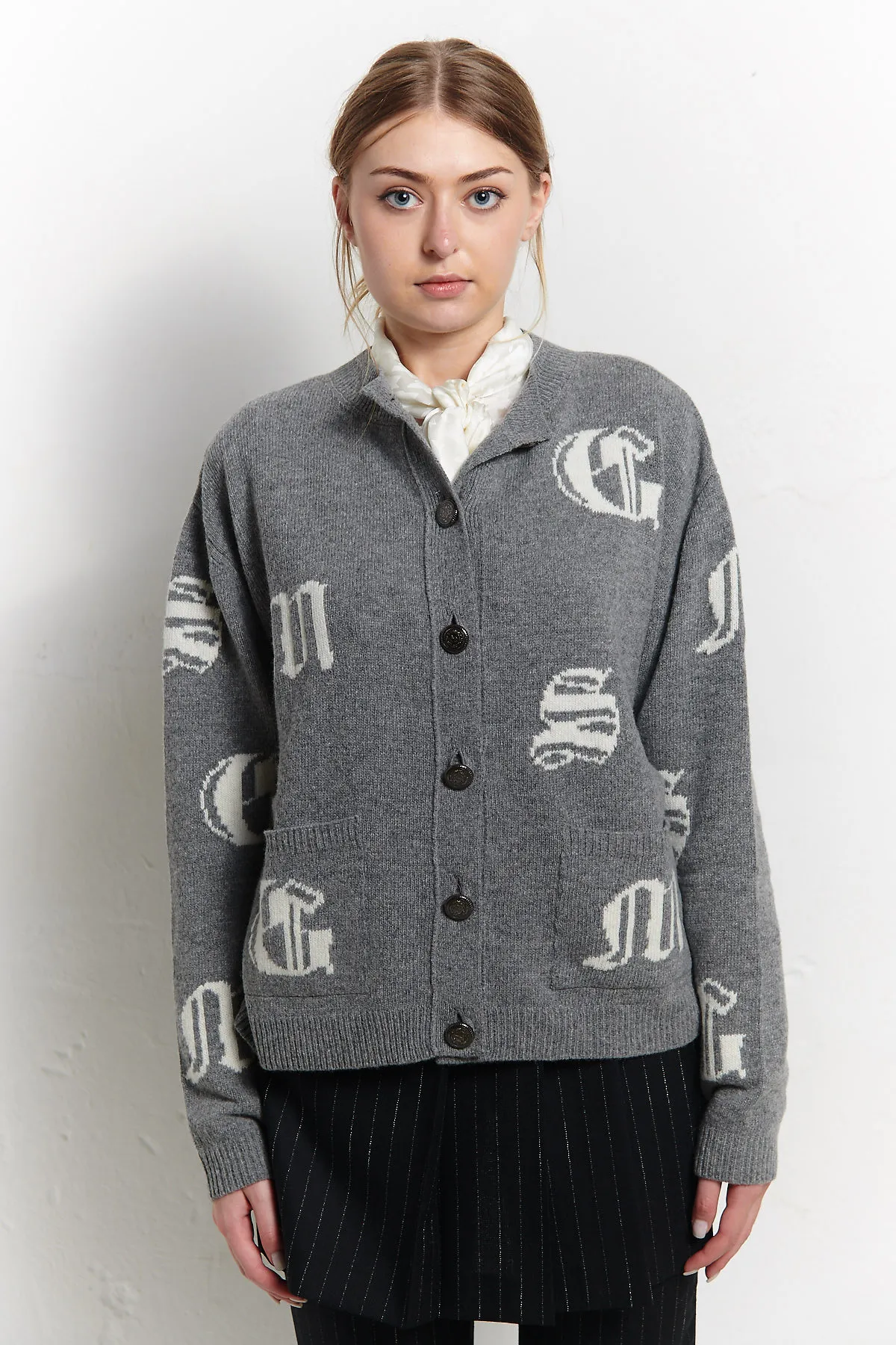 MSGM Cardigan con jacquard