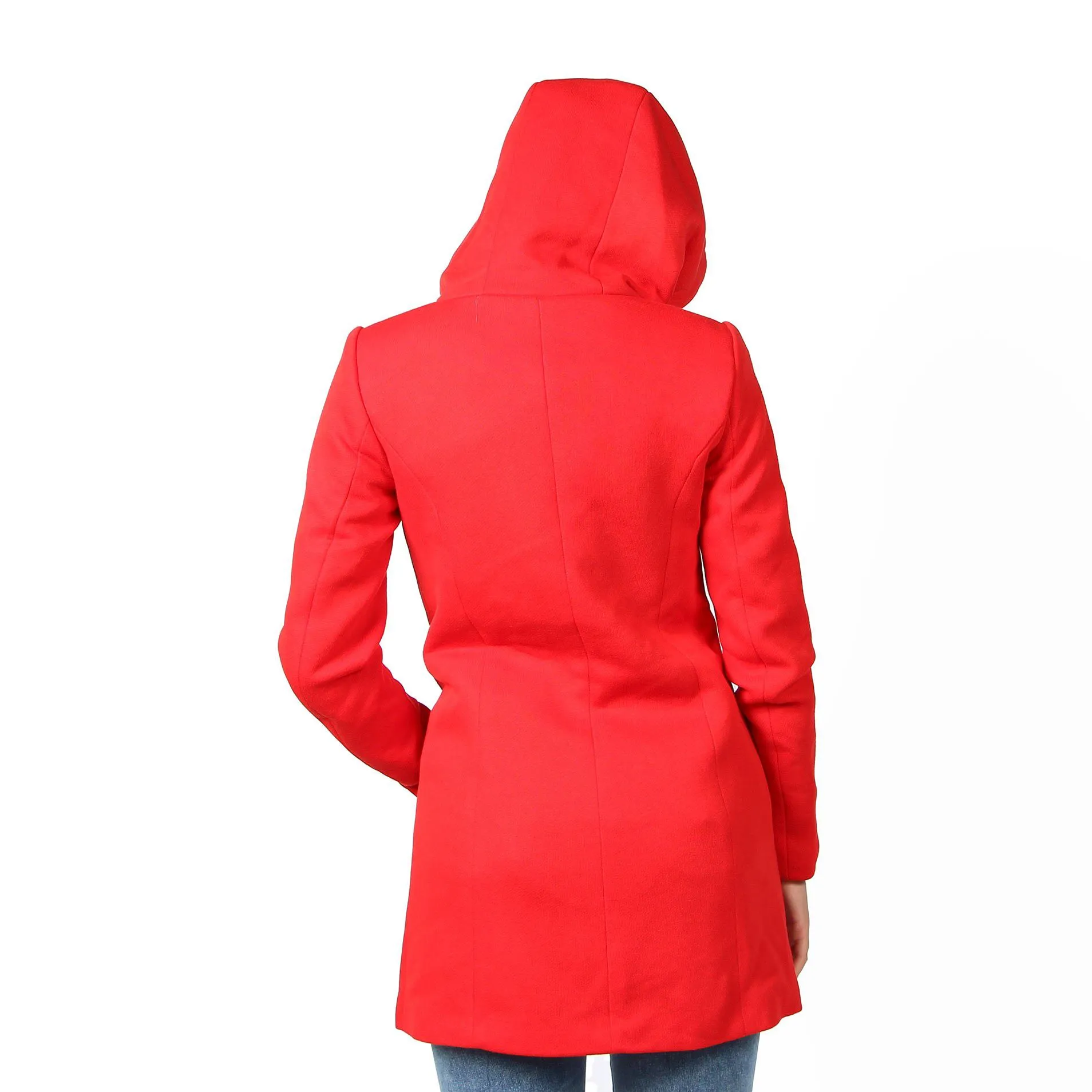 NEON & NYLON by Only - CAPPOTTO DONNA CON CAPPUCCIO ROSSO                                            Previous productNEON & NYLO