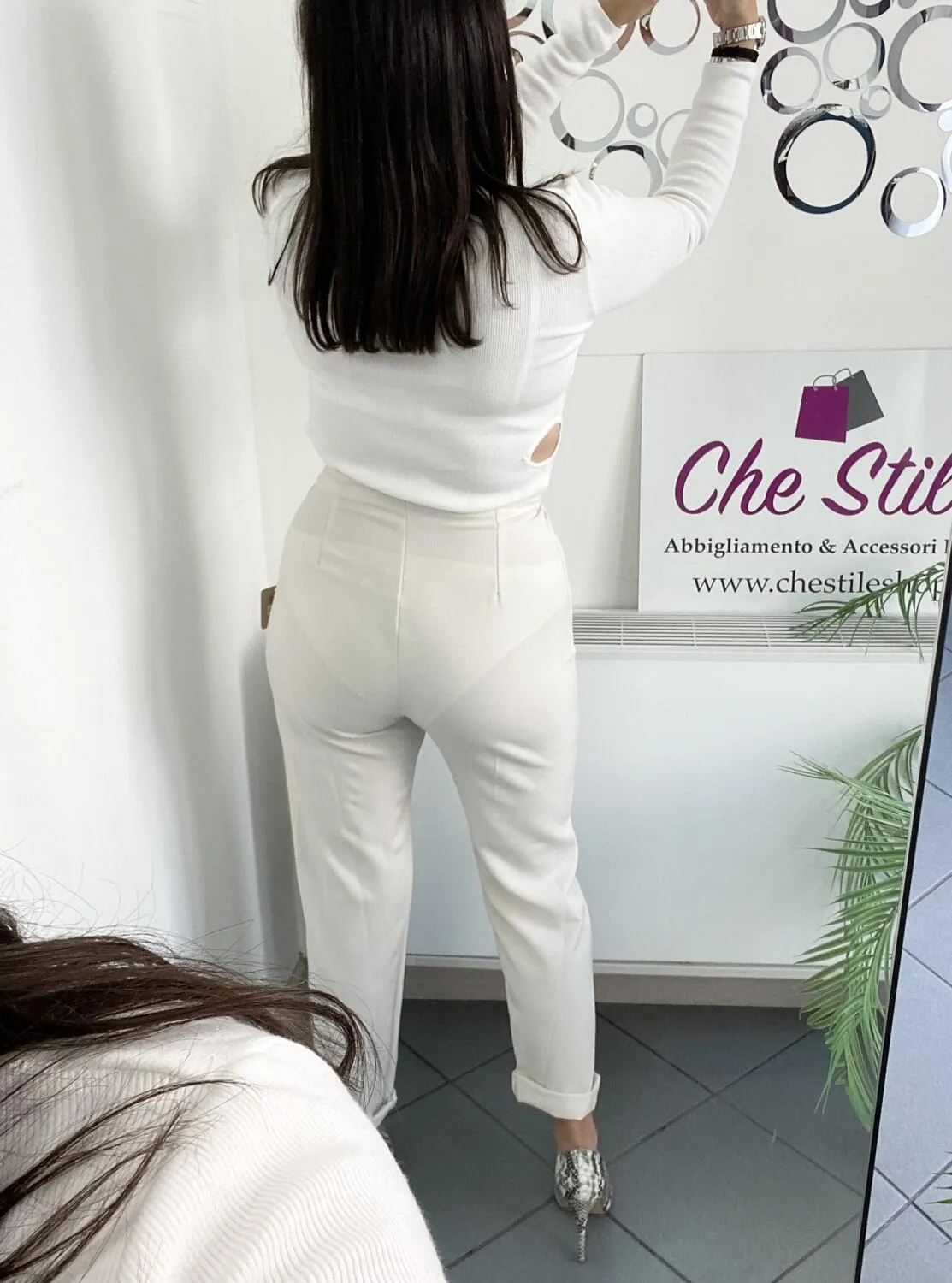 Pantalone panna classico