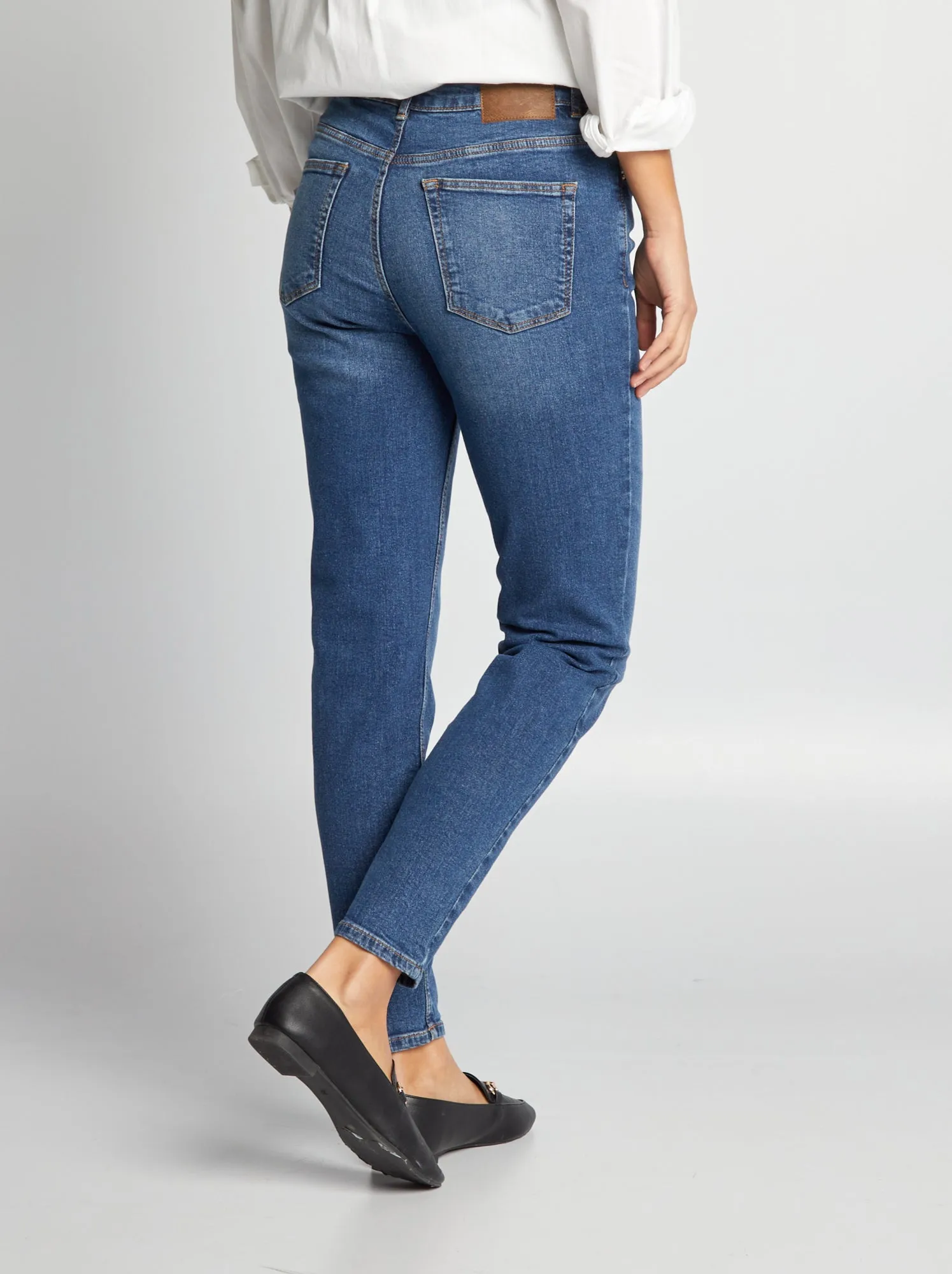 Pantaloni slim in denim 30L - BLU