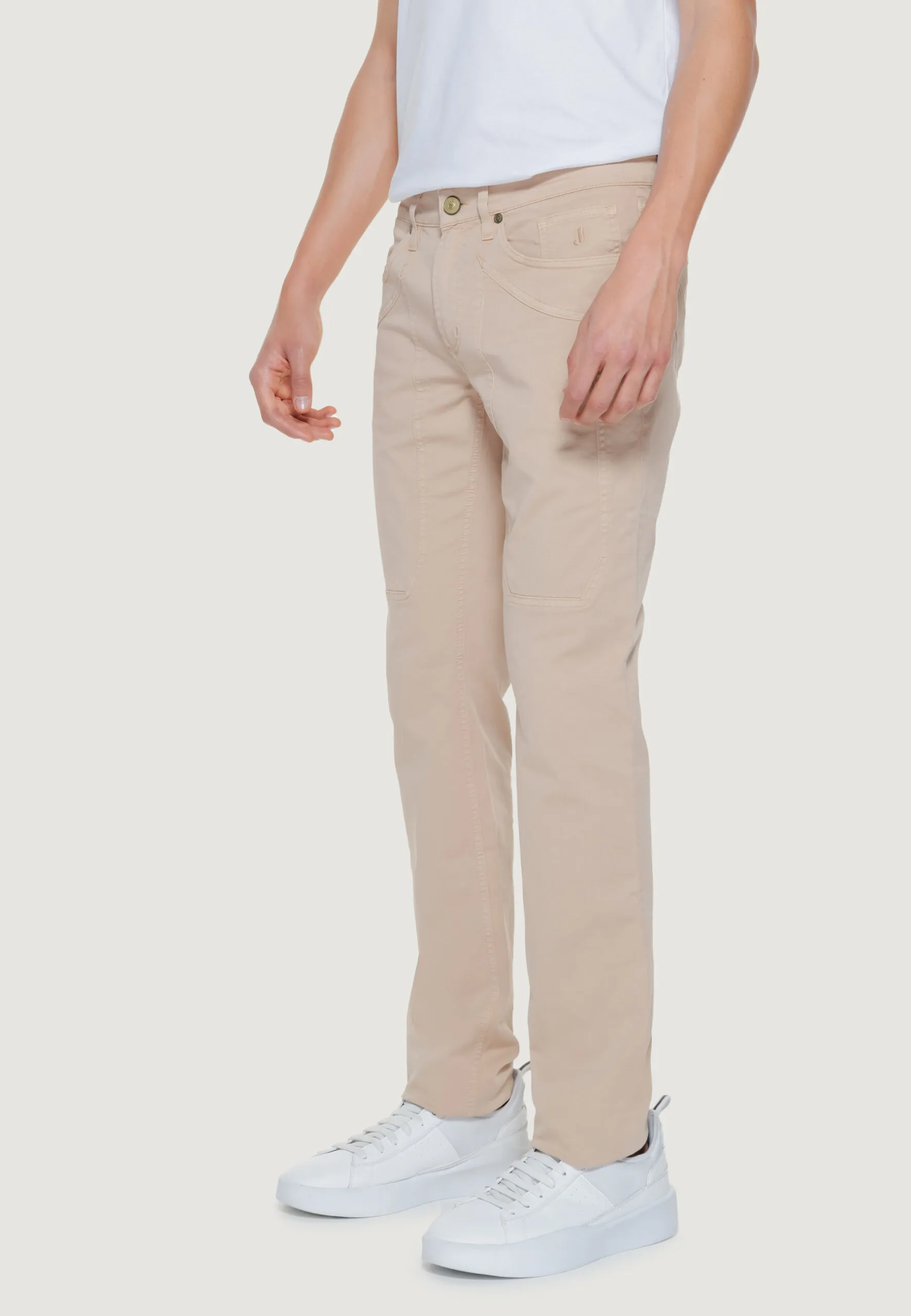 Pantaloni slim Jeckerson JOHN 5 Beige