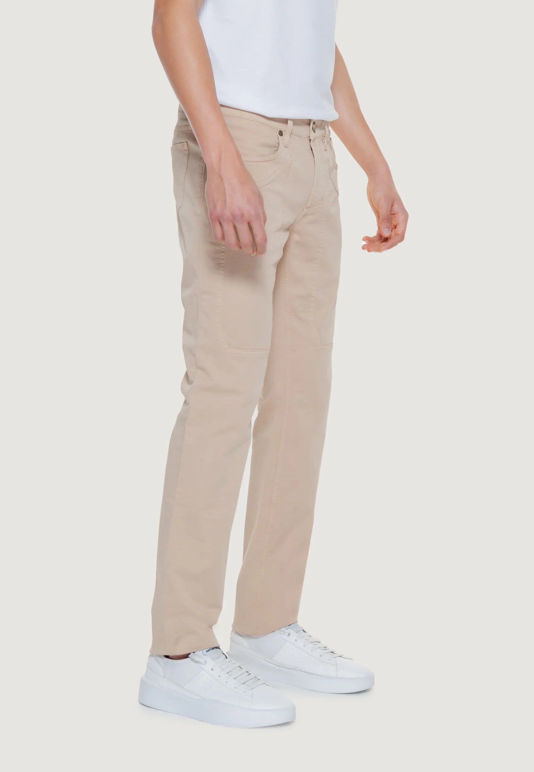 Pantaloni slim Jeckerson JOHN 5 Beige