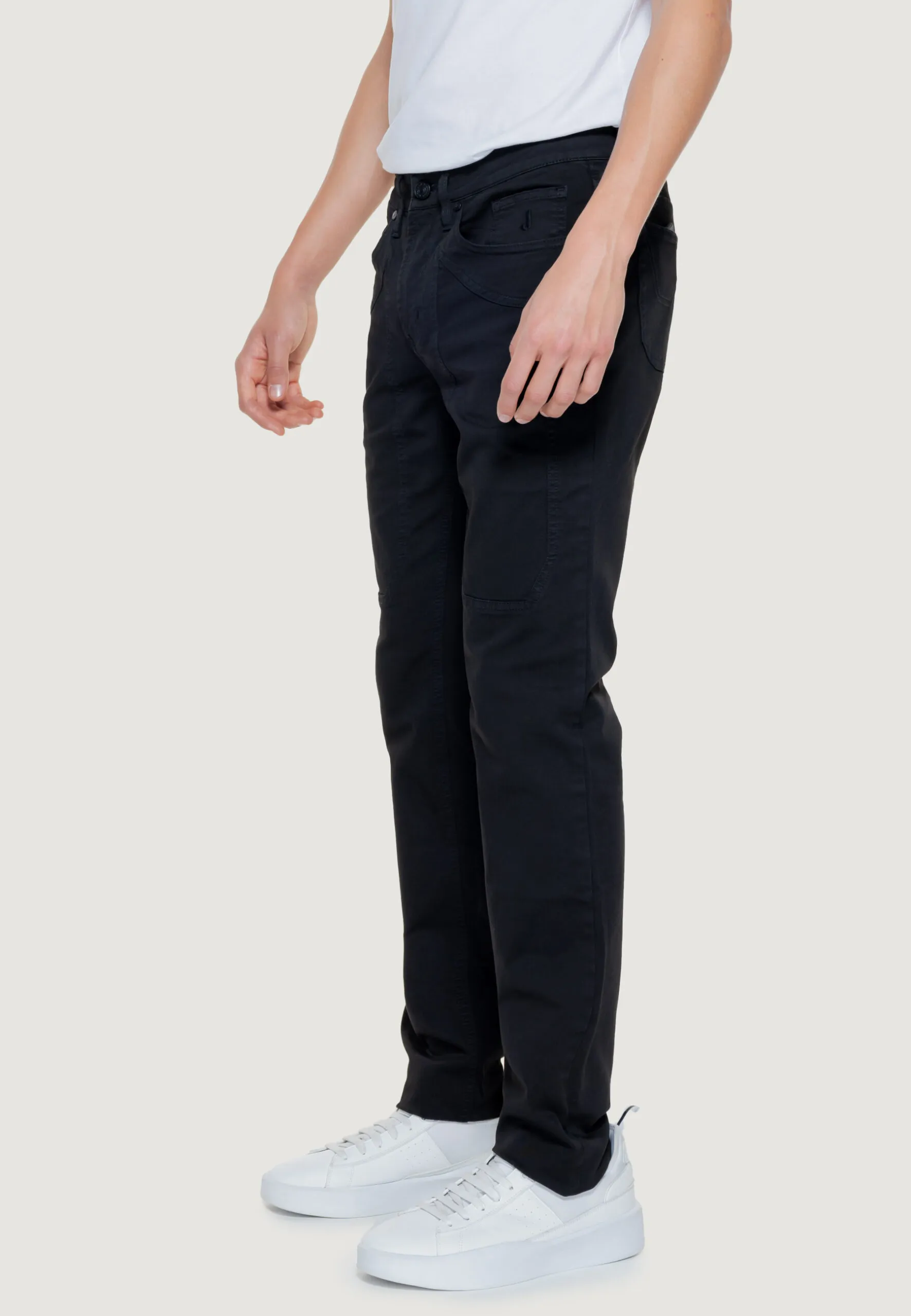 Pantaloni slim Jeckerson john 5 Nero