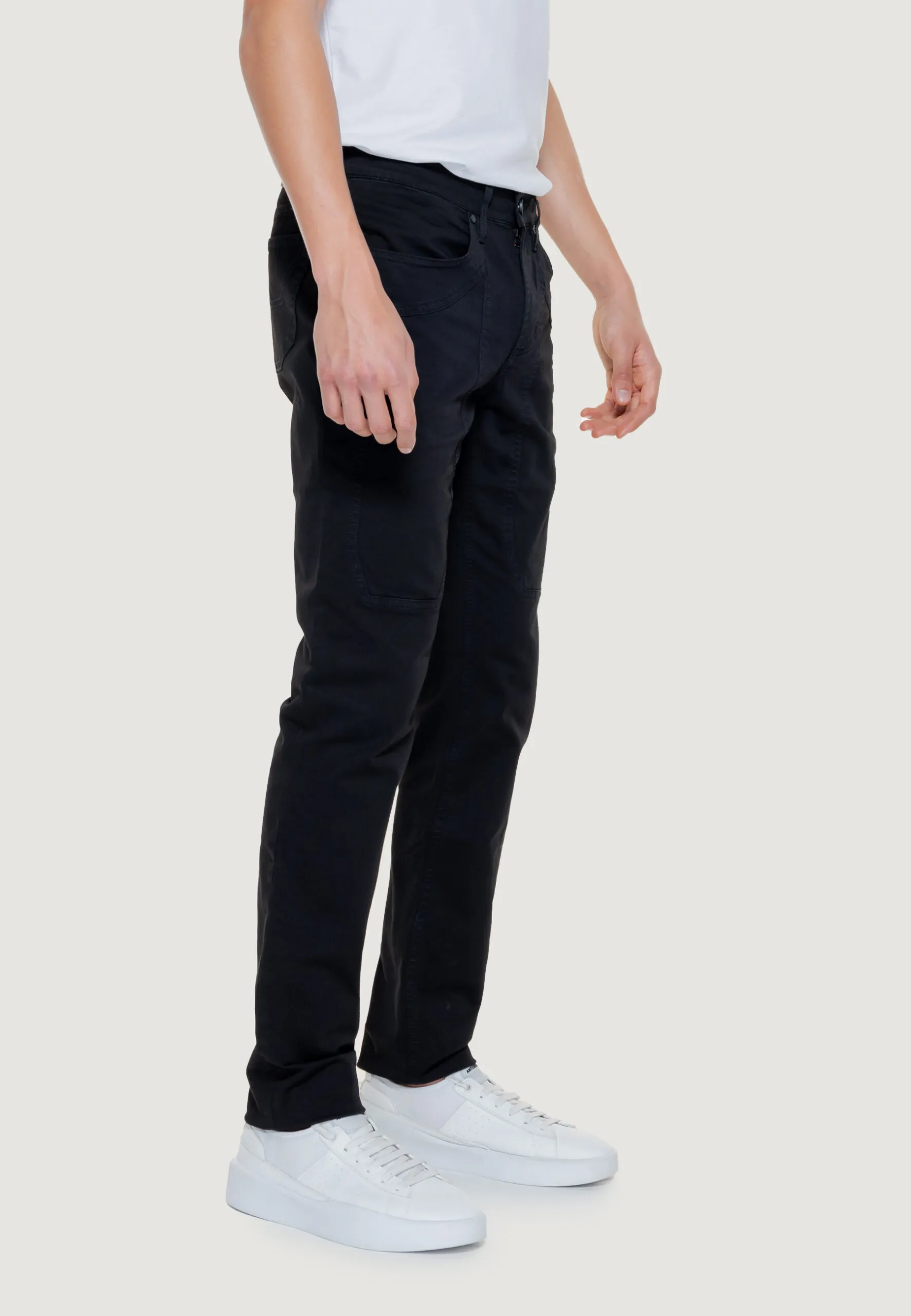 Pantaloni slim Jeckerson john 5 Nero