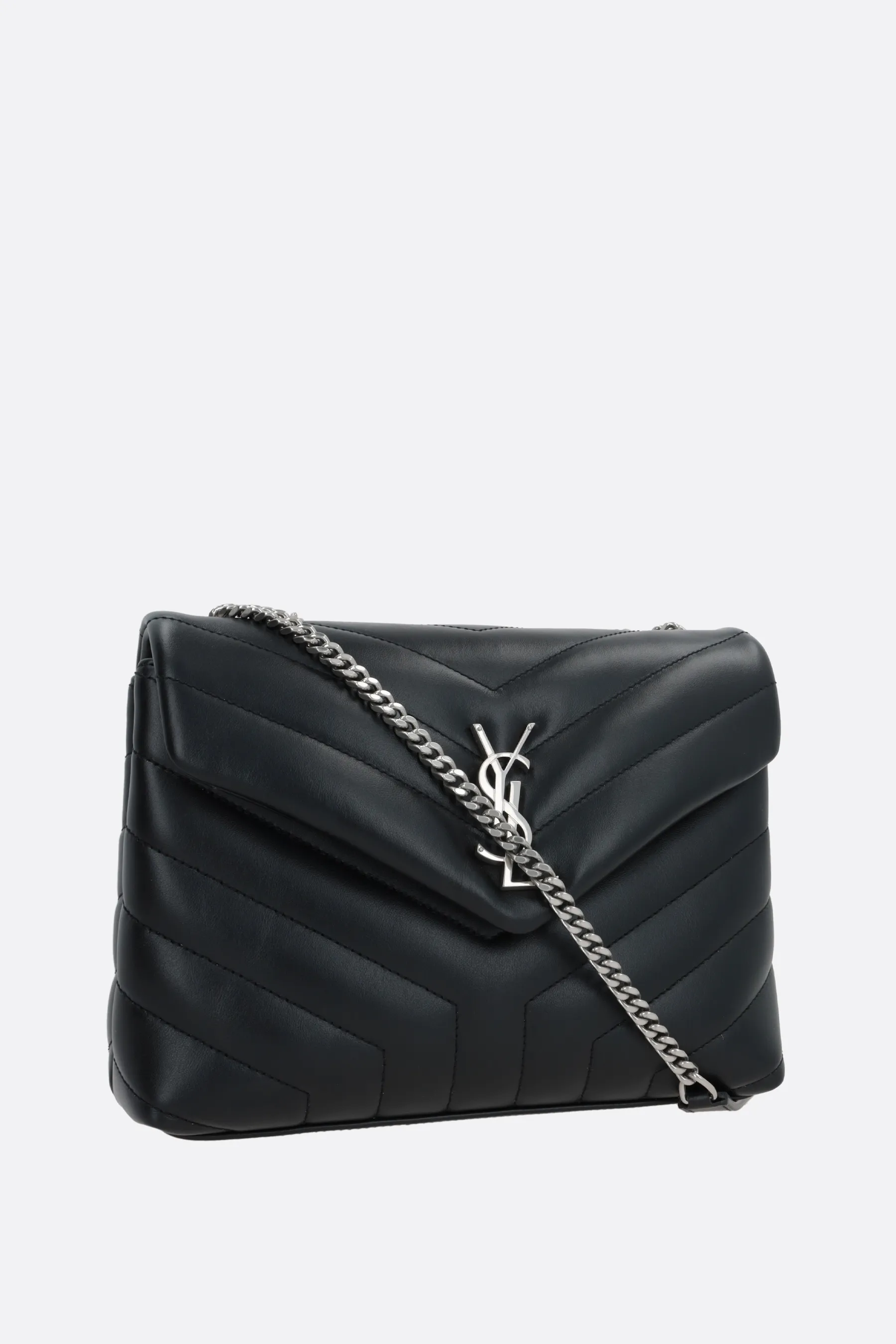  SAINT LAURENT borsa a spalla Loulou small in pelle matelassé 