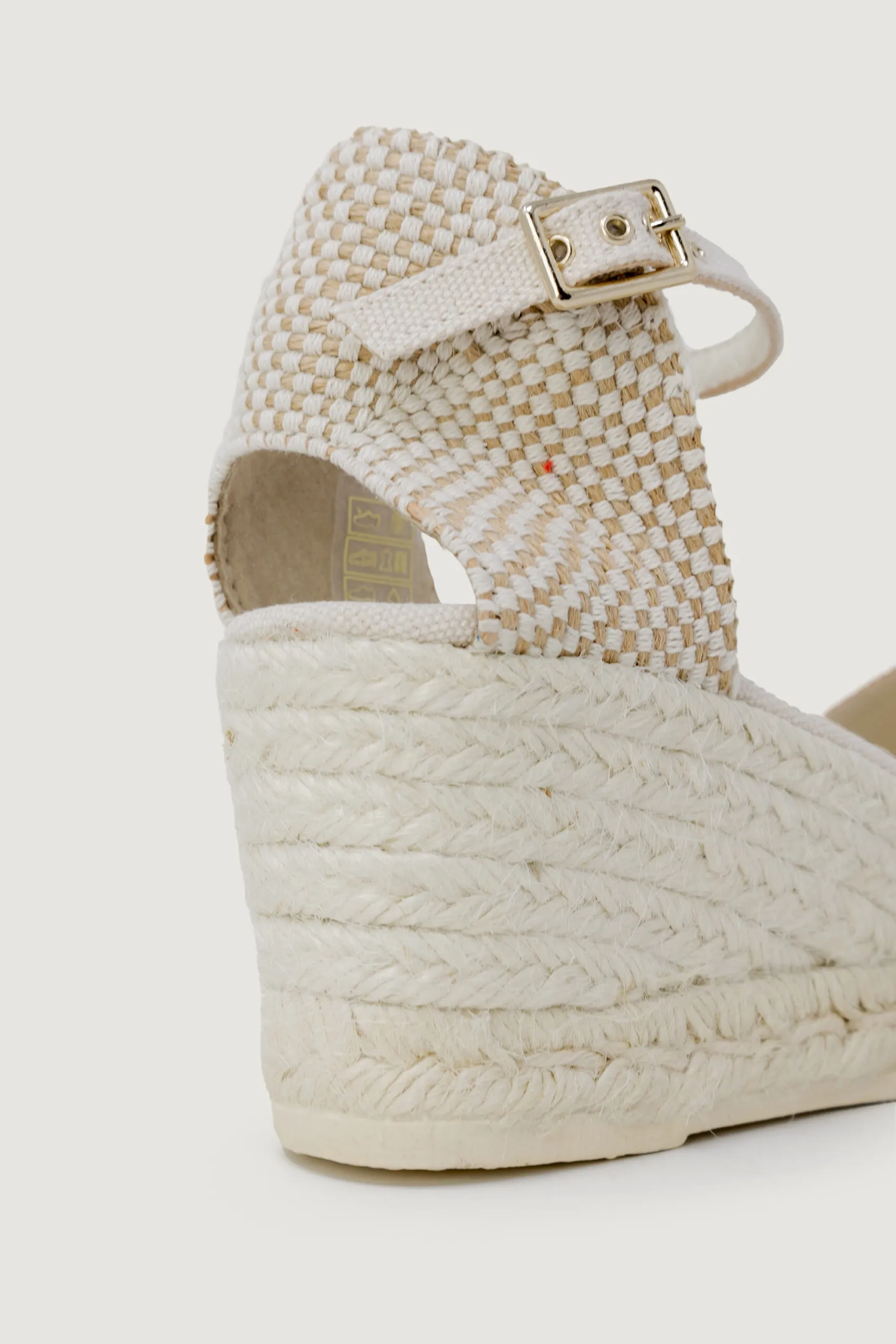 Scarpe con tacco Espadrilles robi color melange Panna